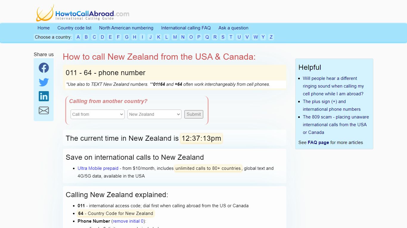 How to call New Zealand: country code, area codes, phone books