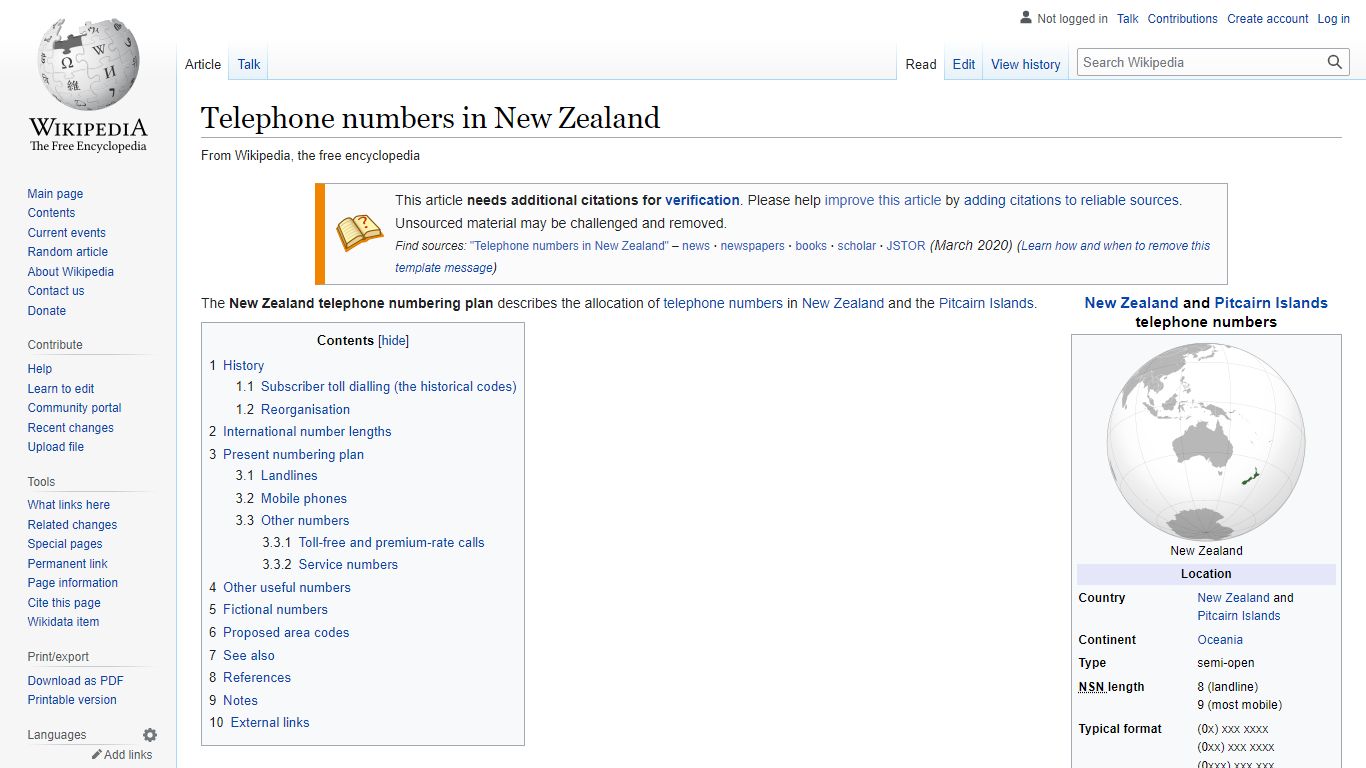 Telephone numbers in New Zealand - Wikipedia
